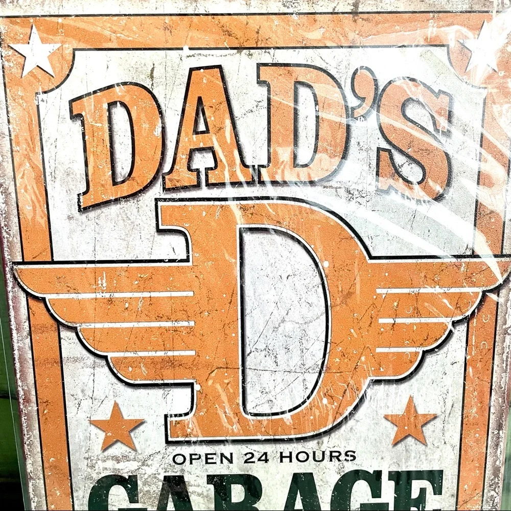 NEW Dad’s Garage Metal Sign